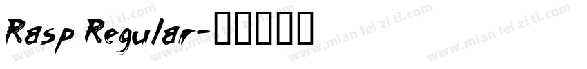 Rasp Regular字体转换